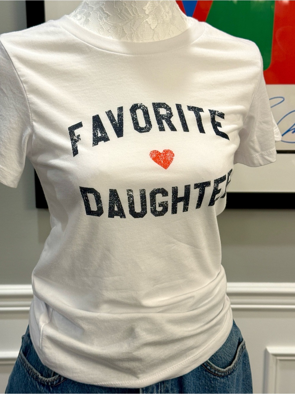 Favorite Daughter The Favorite Graphic Tee White Heart